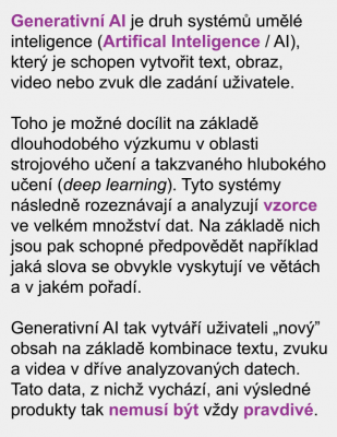 Popis generativní AI
