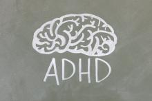 Obrázek s nápisem ADHD