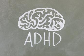 Obrázek s nápisem ADHD Obrázek s nápisem ADHD