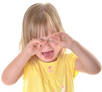 Plačící holčička