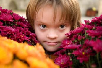 Dítě s Downovým syndromem